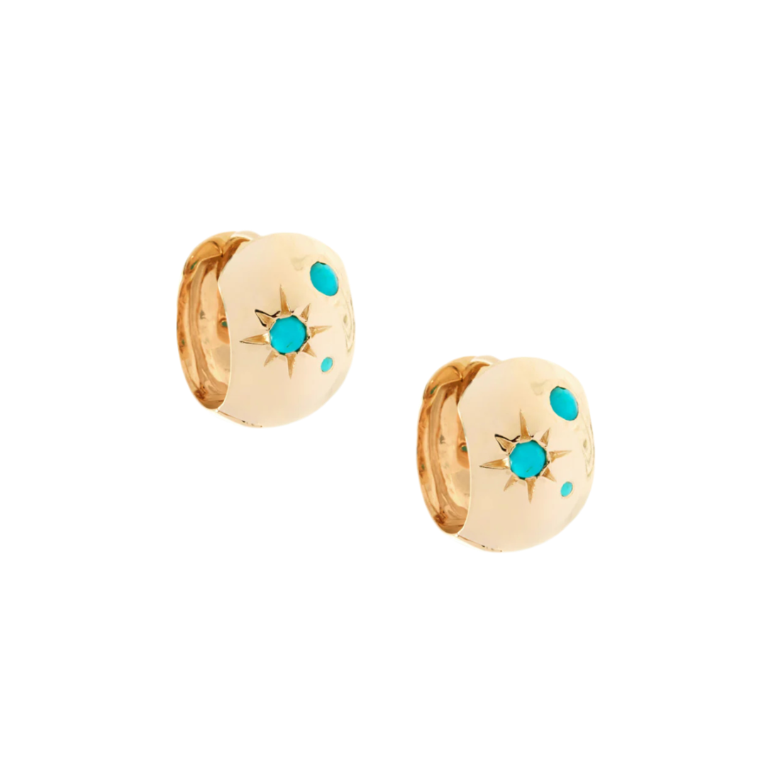 Disco Huggies with Turquoise