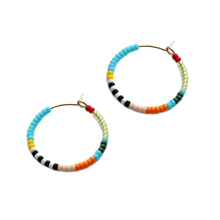 Coco Hoops | Turquoise Mix