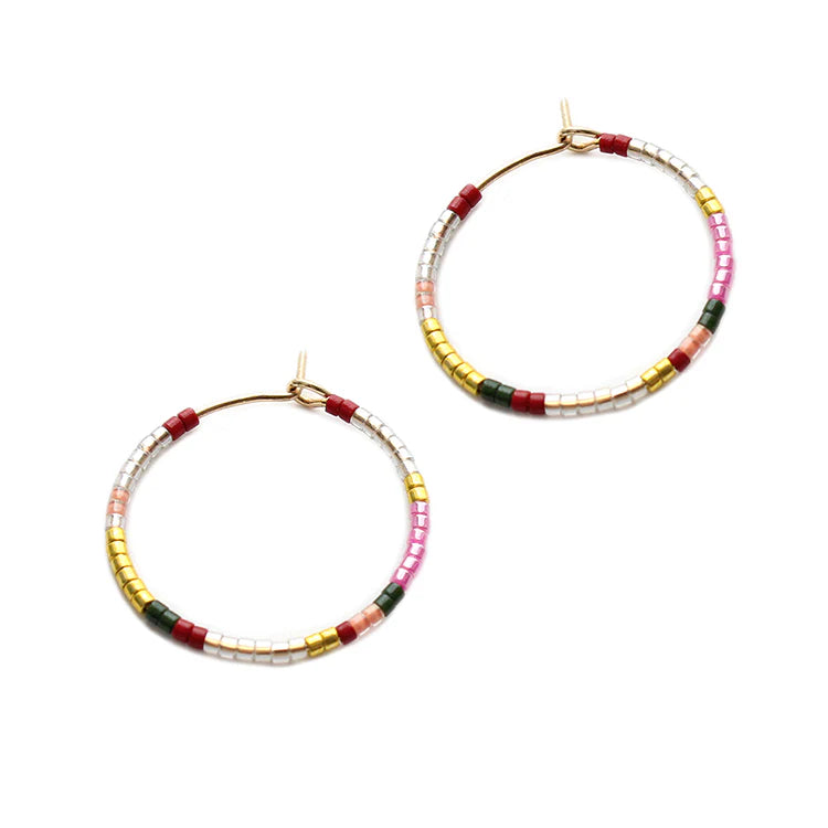 Beauty Hoops | Gold, Pink & Silver