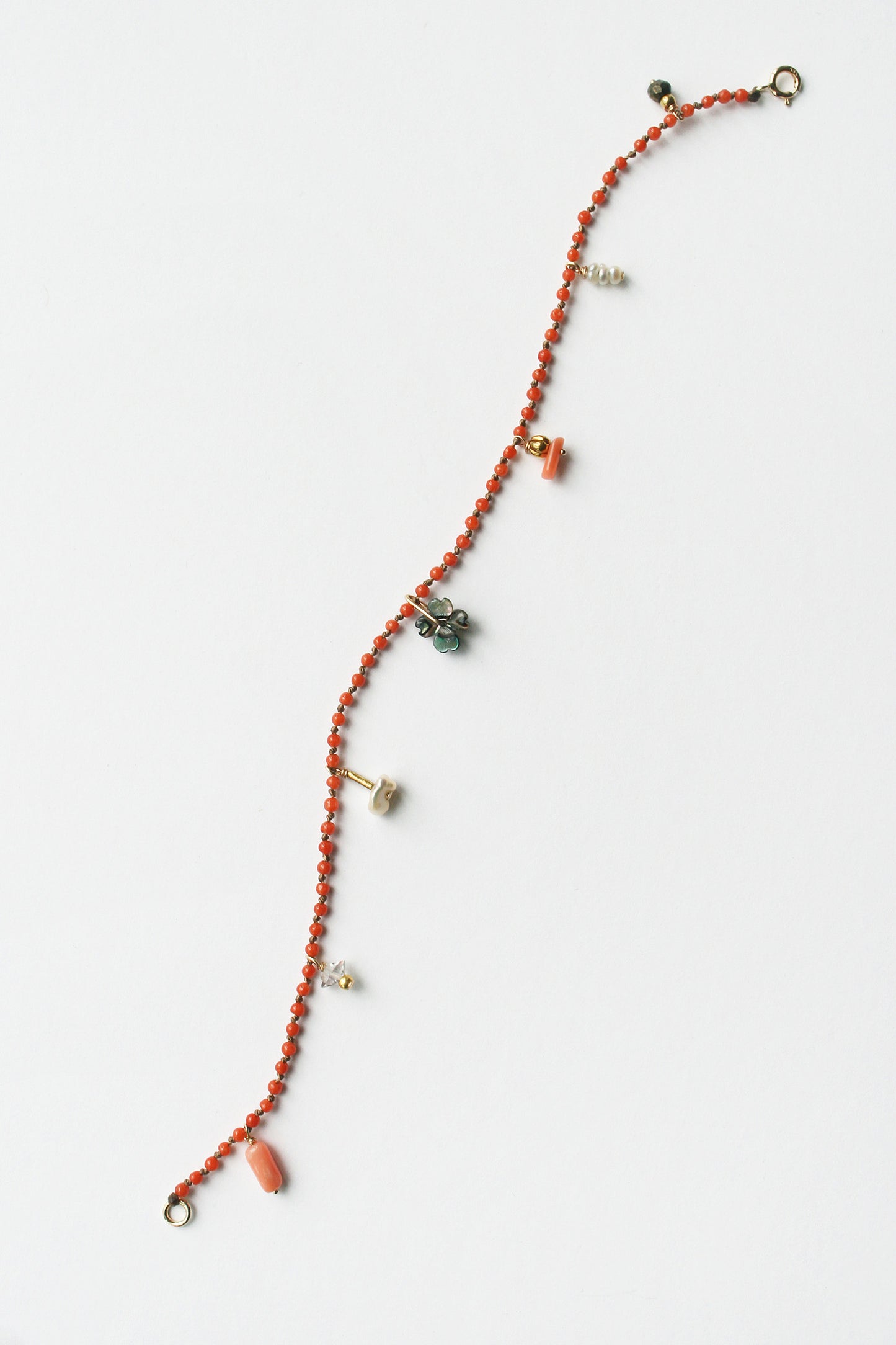 Coral Charms Bracelet