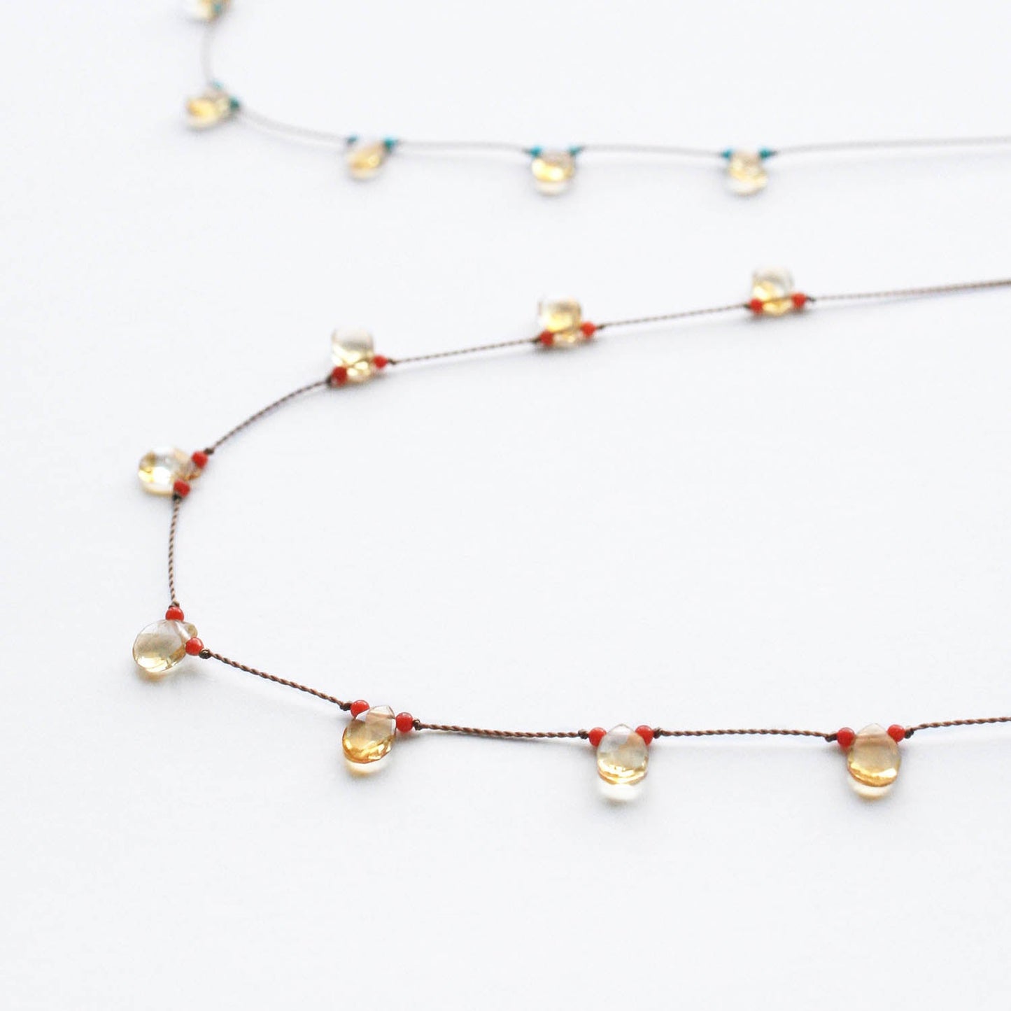 Citrine Petal Necklace