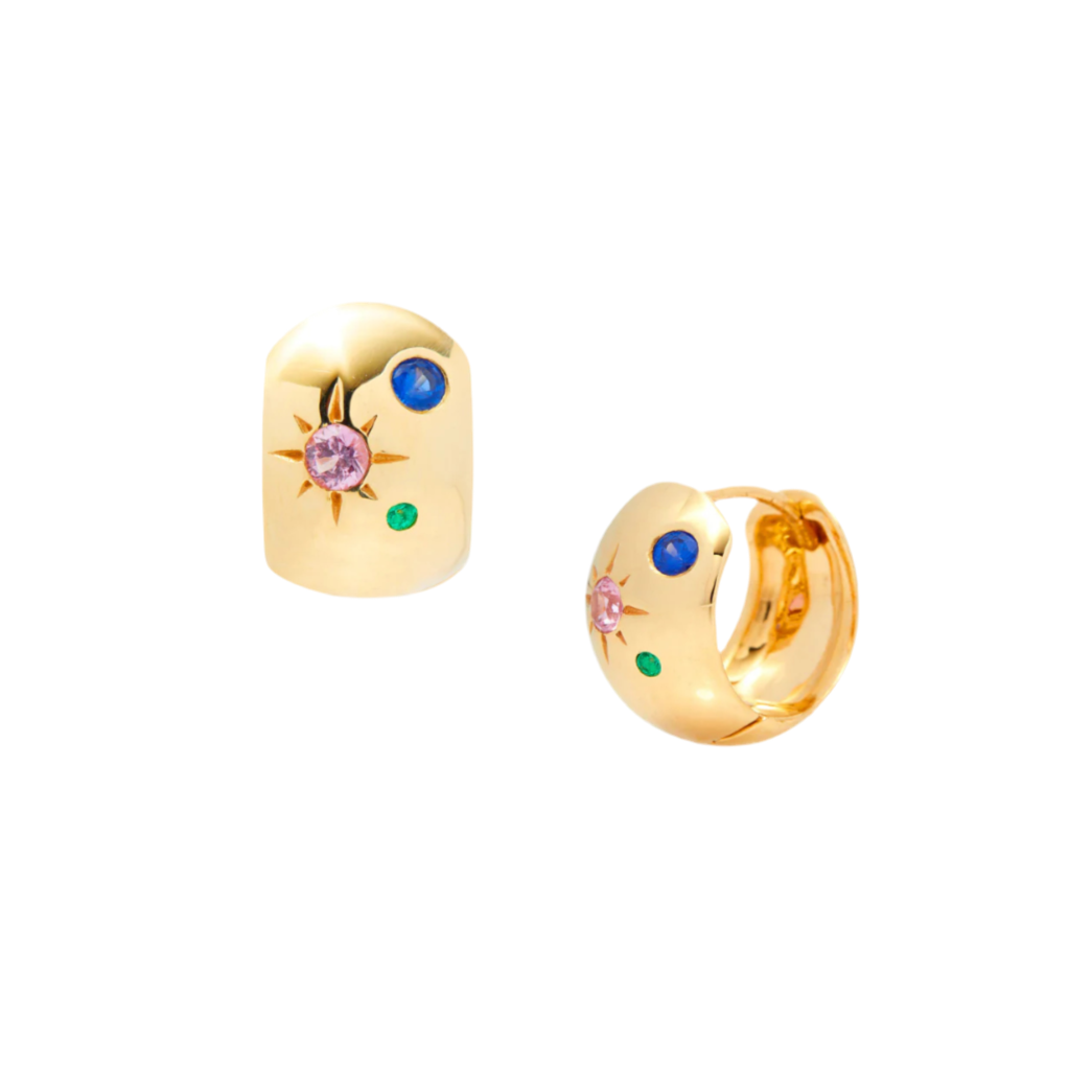 Disco Huggies with Mixed Stones