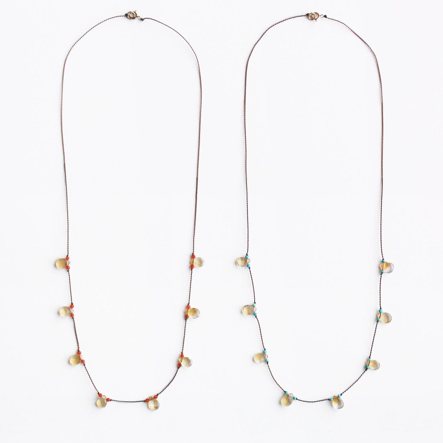 Citrine Petal Necklace