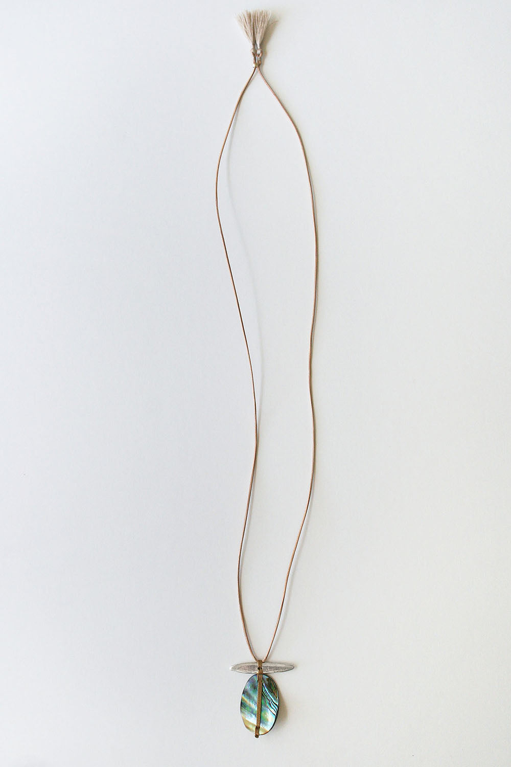 Abalone and Silver Totem Necklace