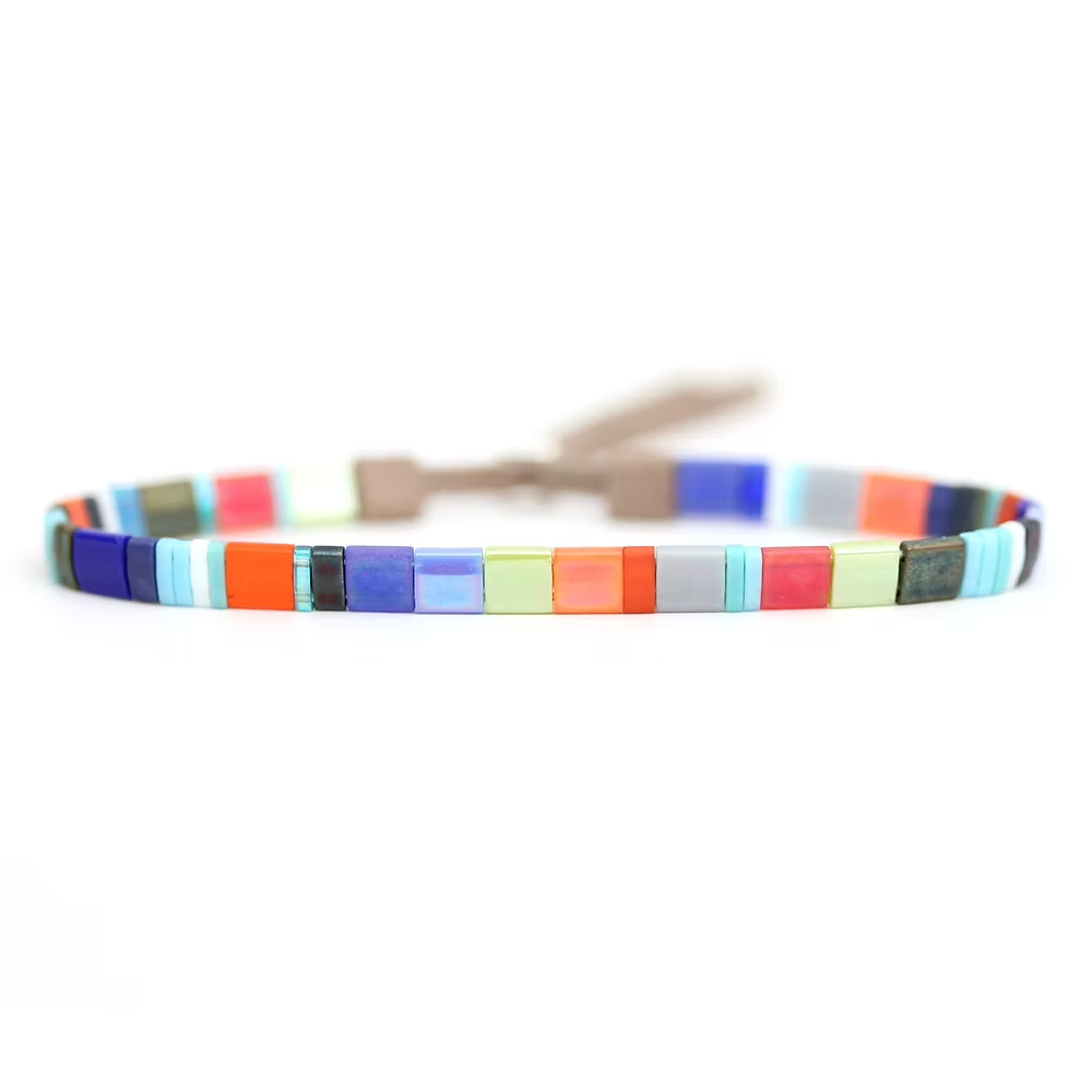 Tile Beaded Bracelet - Palmas