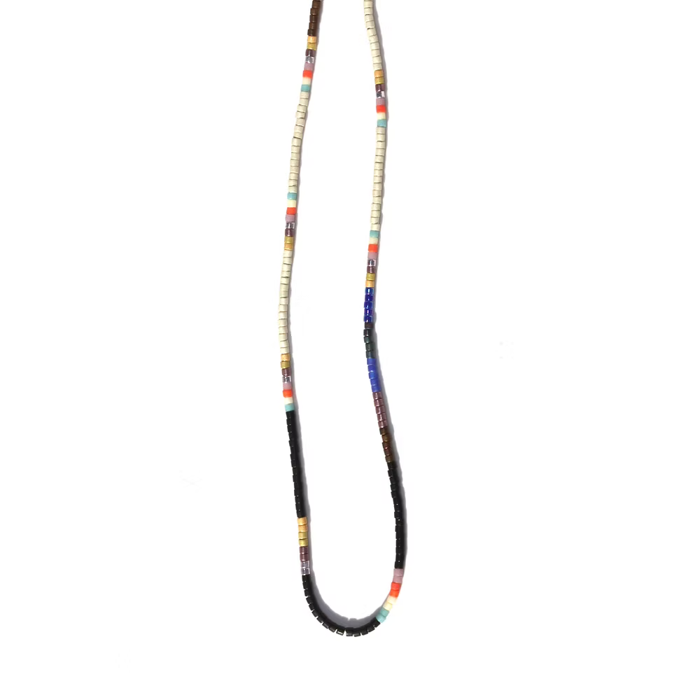 Glass Beaded Necklace - Bow