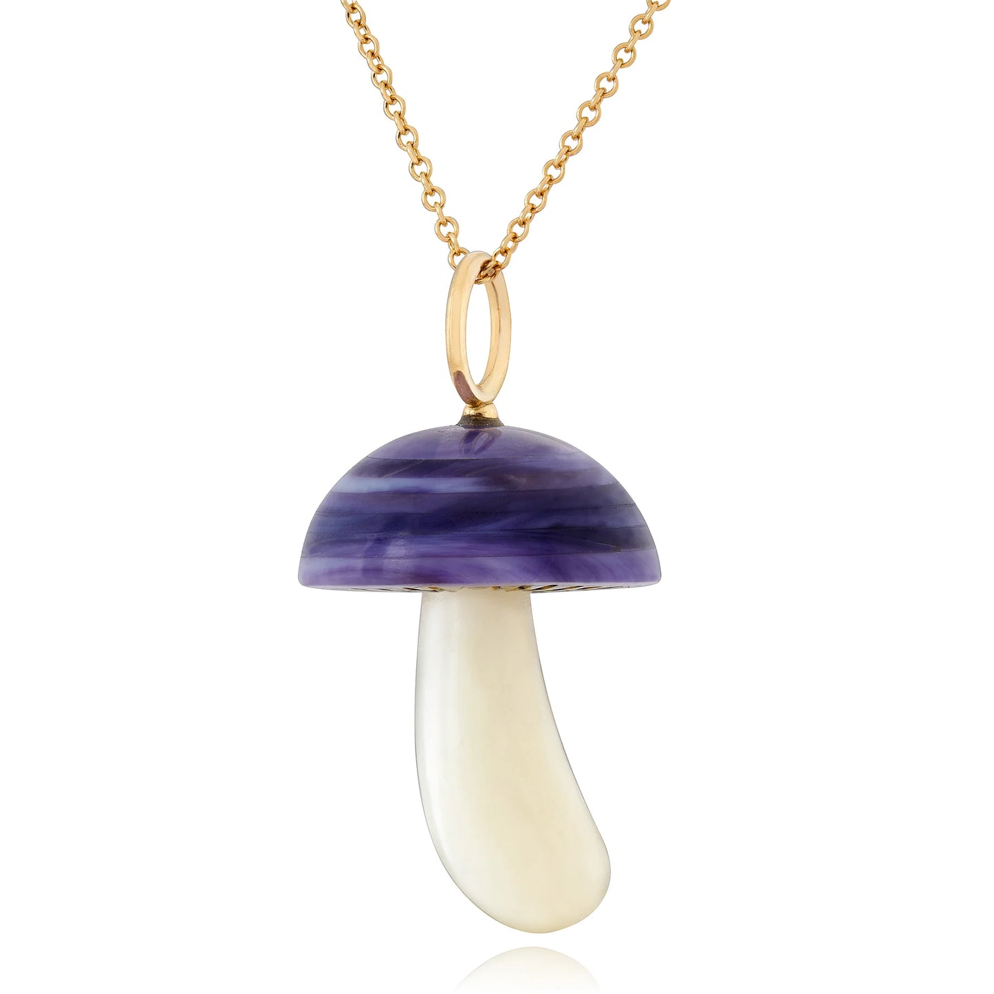 Purple Clam Magic Mushroom Charm