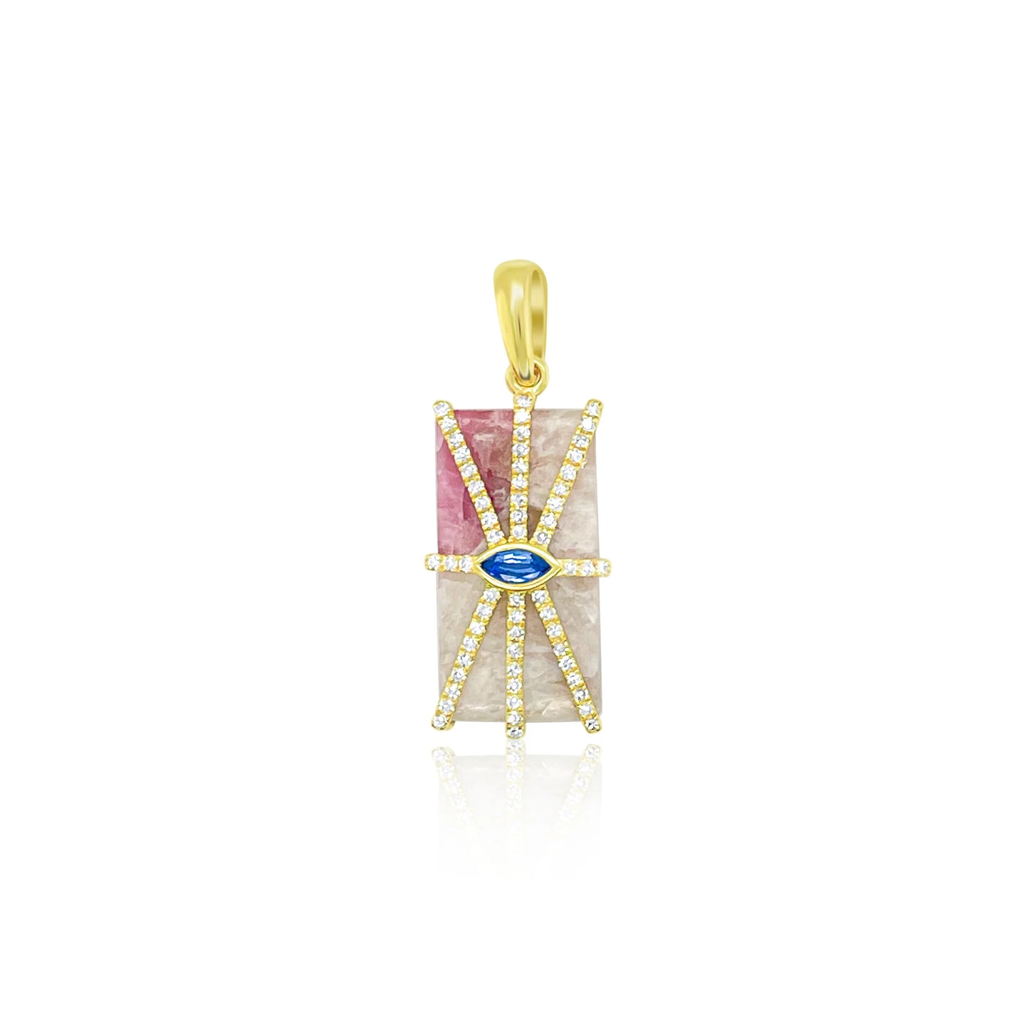 Tourmaline & Blue Sapphire Charm