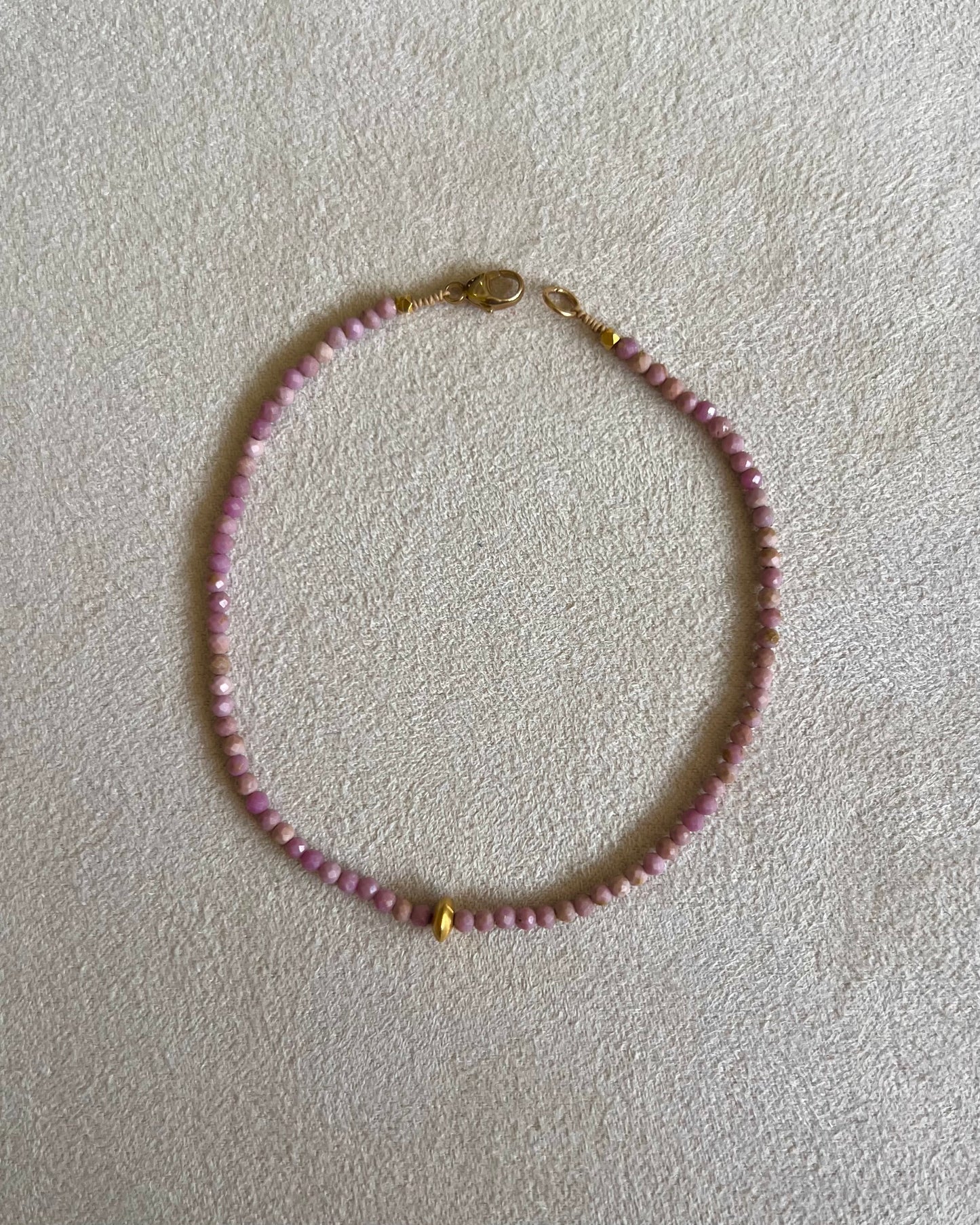 Lavender Opal Beaded Bracelet