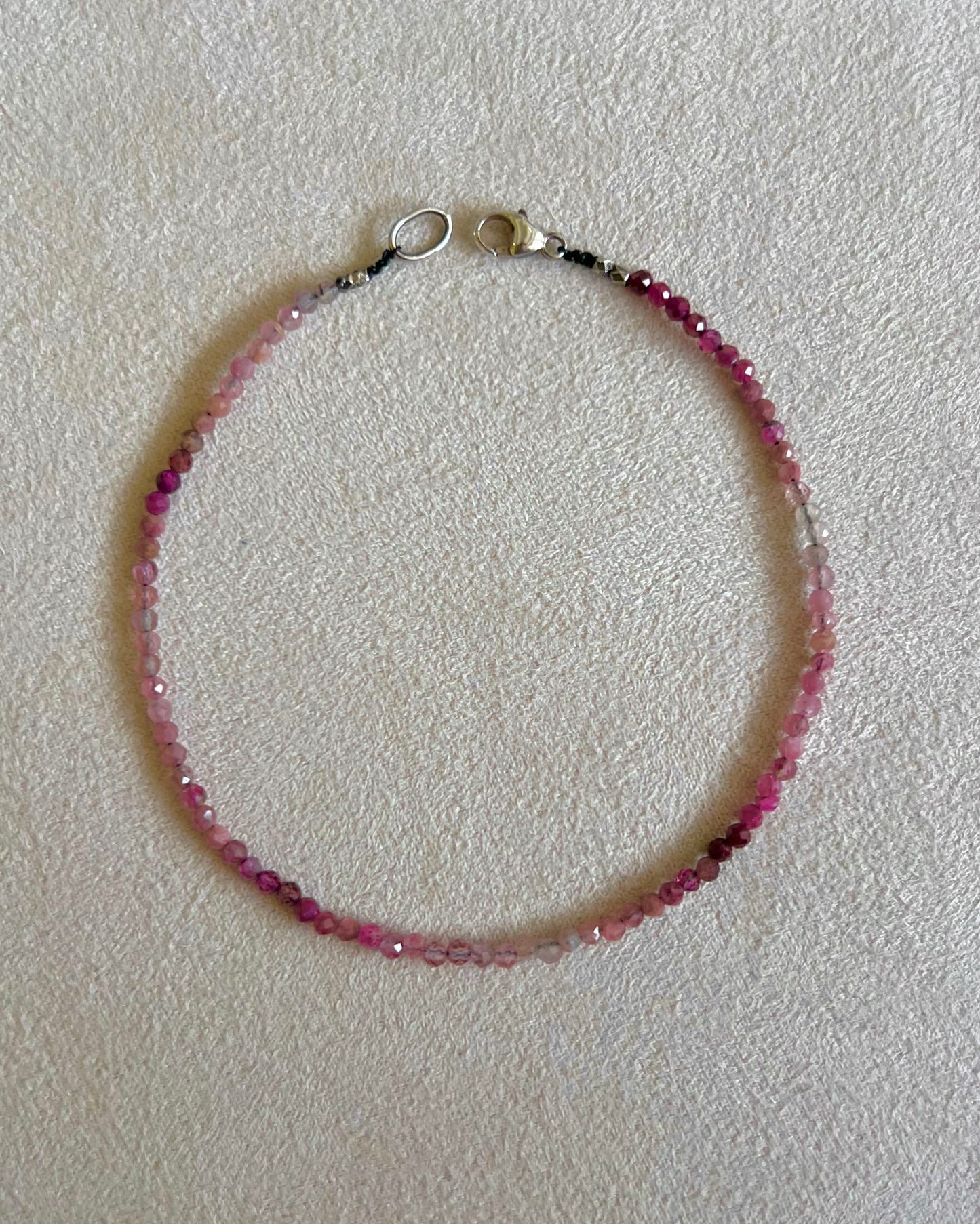 Pink Tourmaline Ombre Bracelet