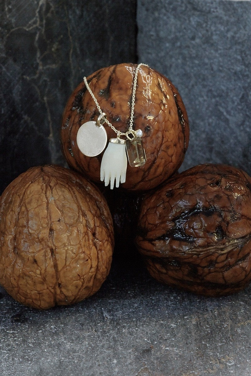 Ivory Hand Charms Necklace