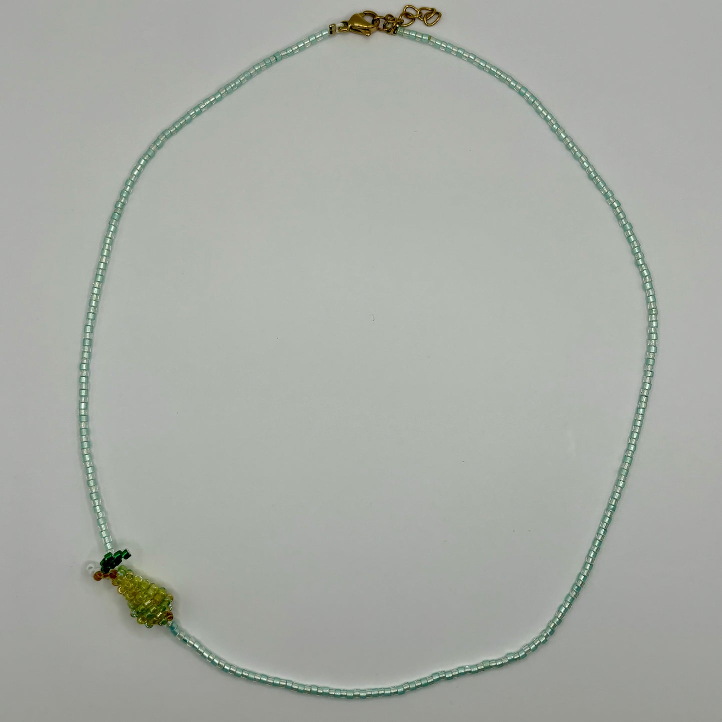 FRUTTI Side Necklace - Green Pear