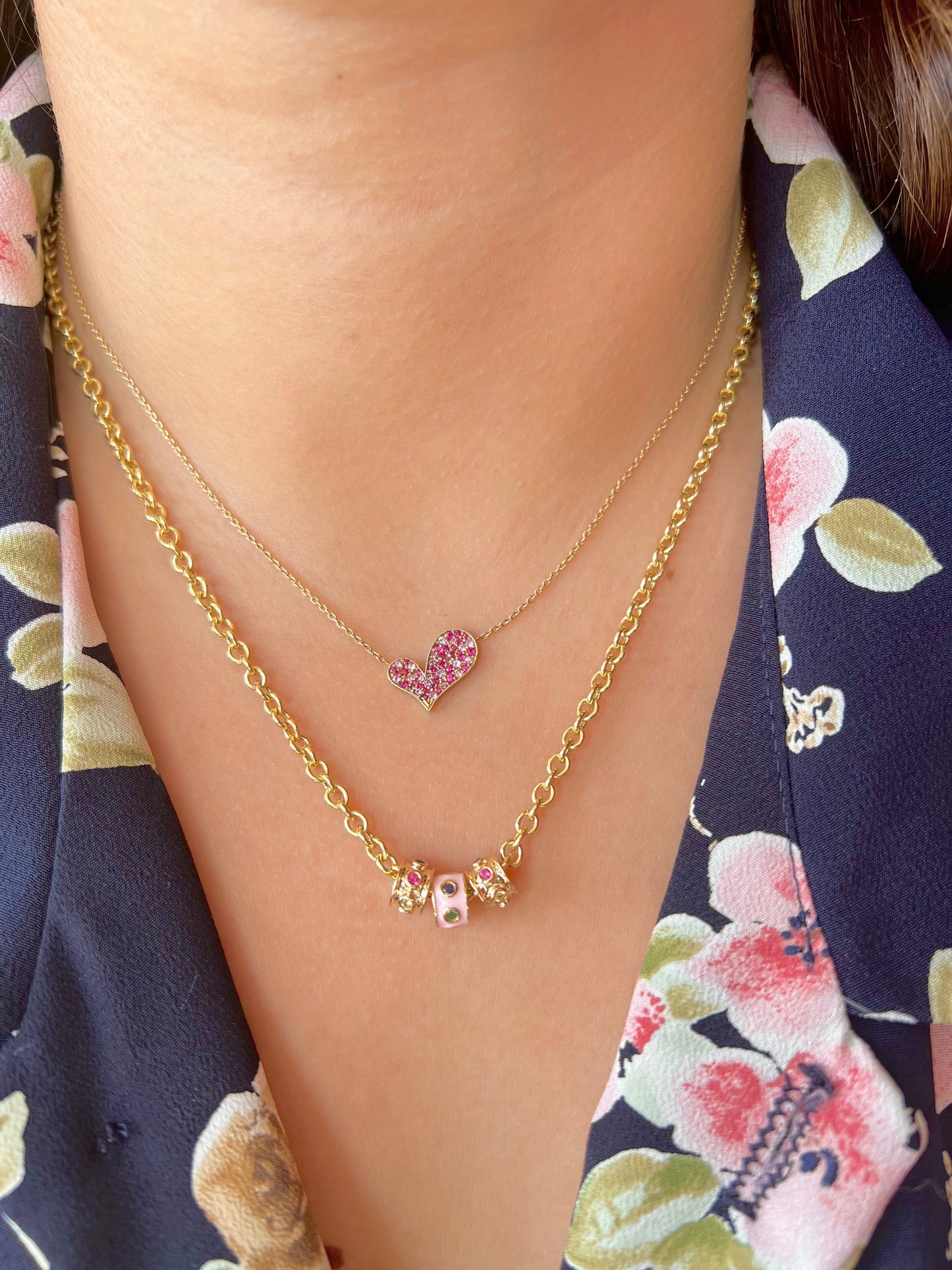 Pink Heart Pendant