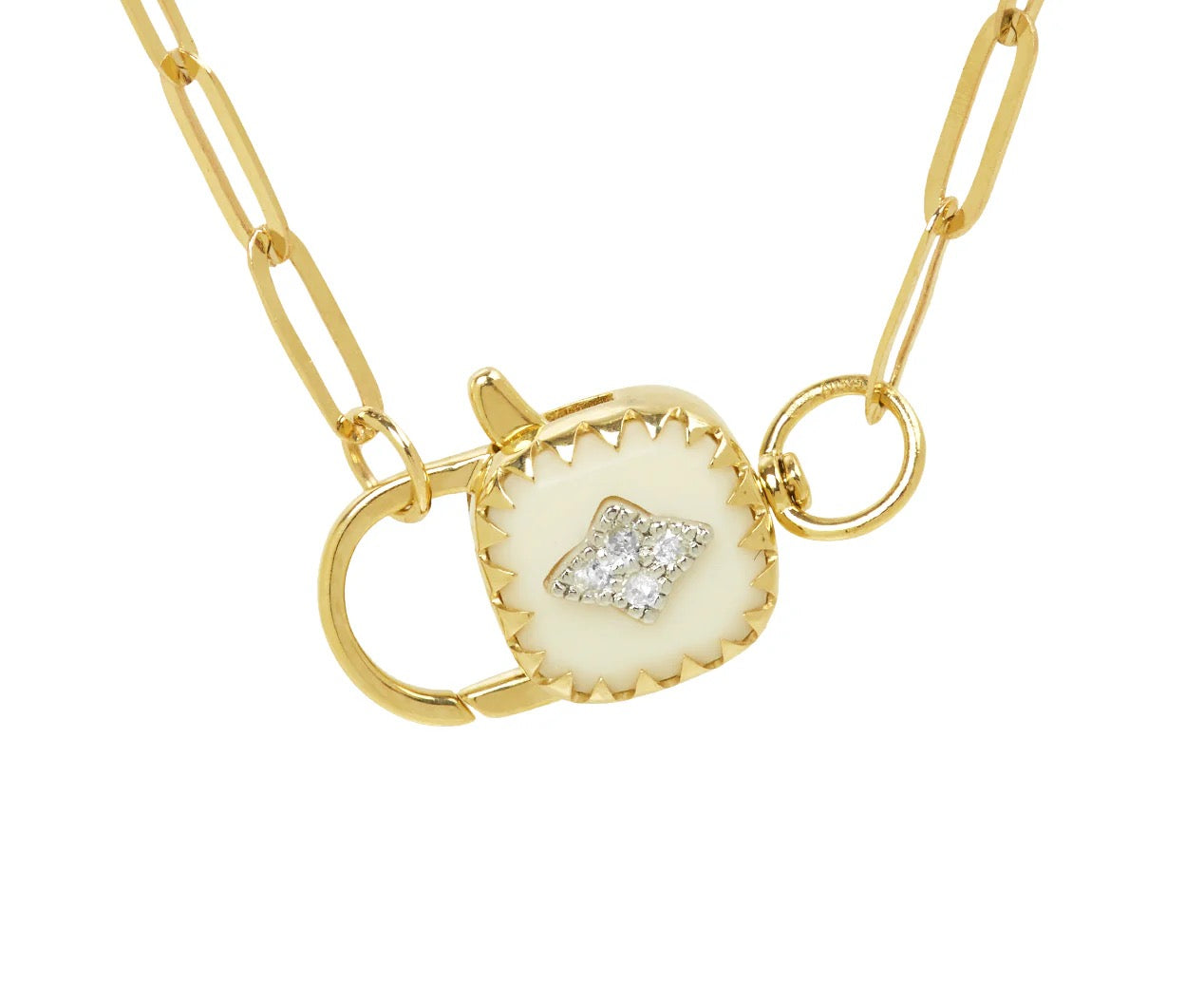 GINGER White Resin Necklace