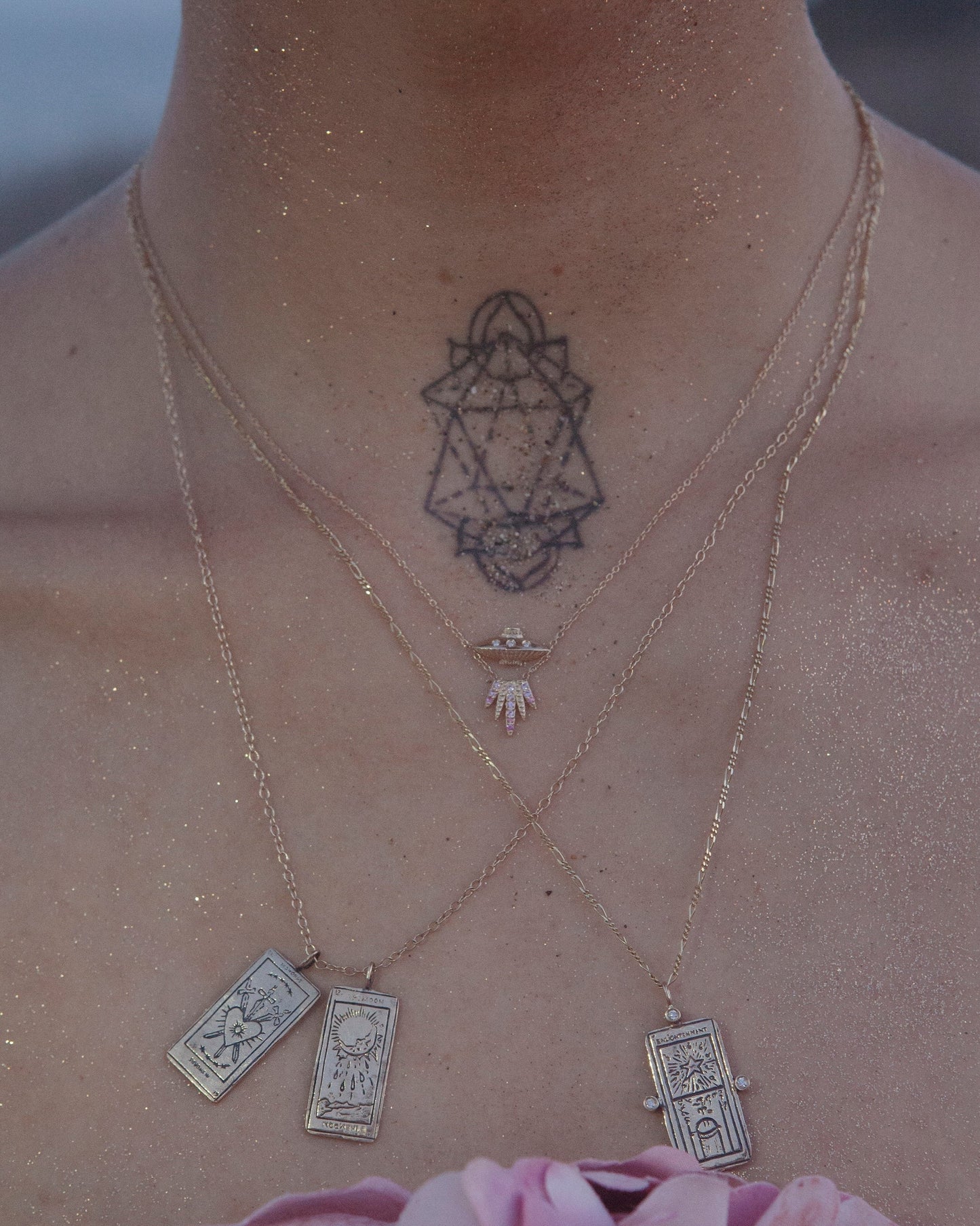 UFO Pink Sapphire Necklace