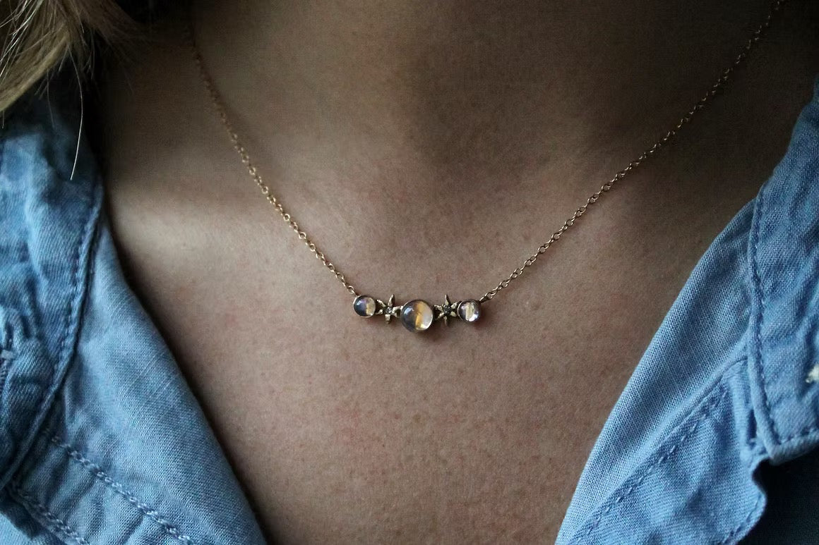 Cosmic Moonstone Necklace