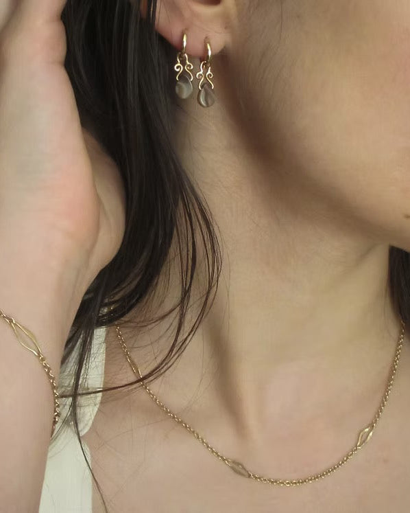 Taurus Agate Hoops