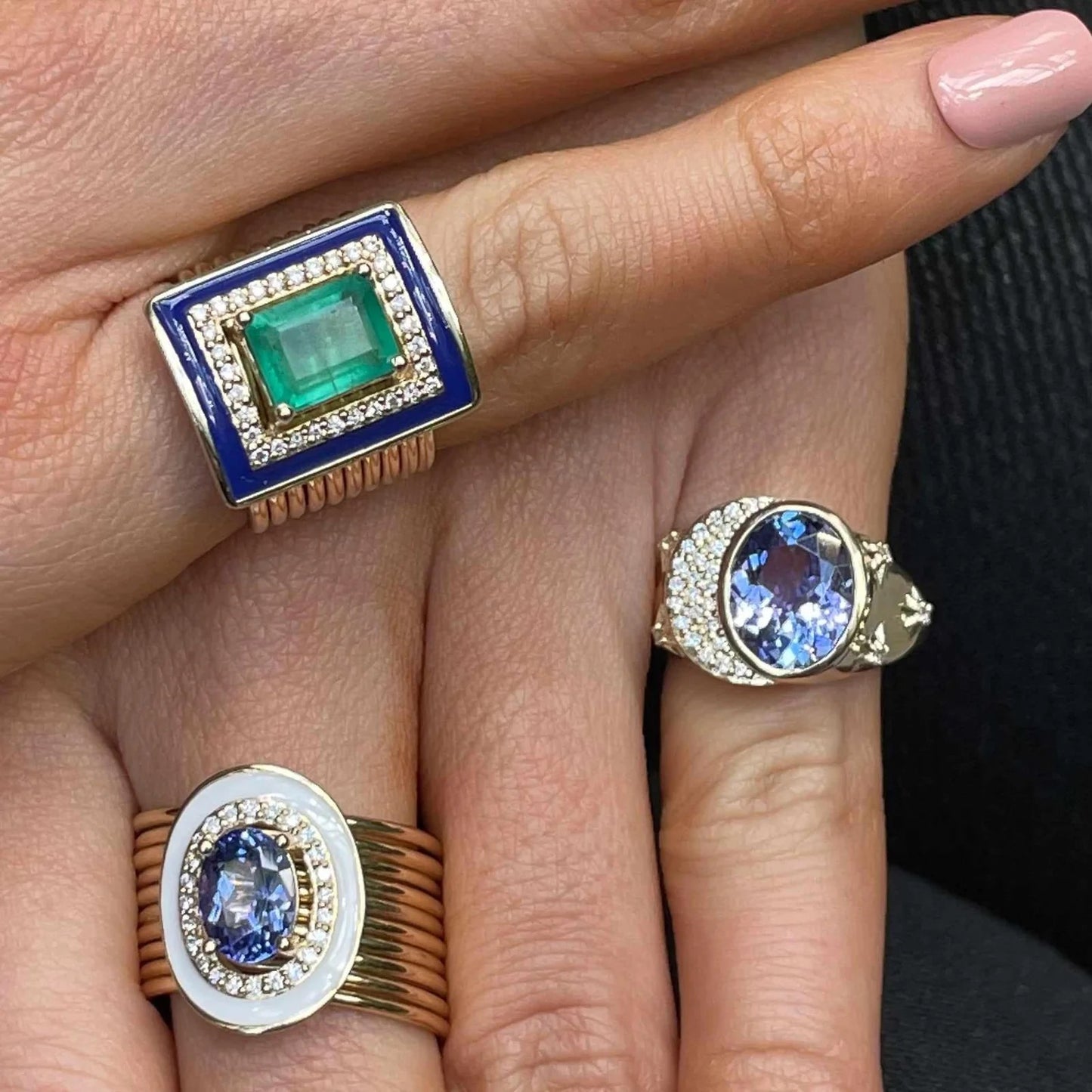 Tanzanite Diamond Ring