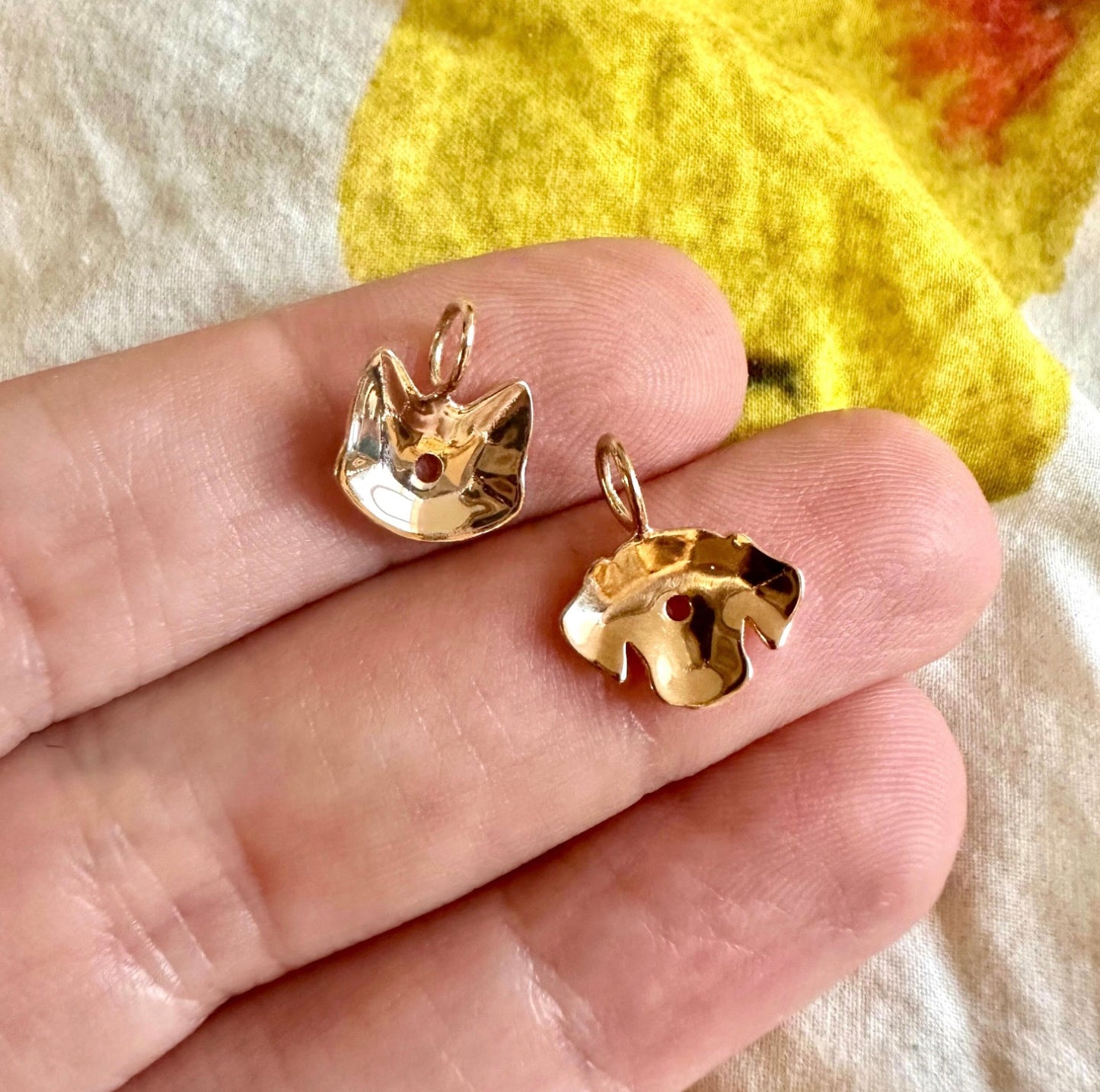 Sequin Cat Charm