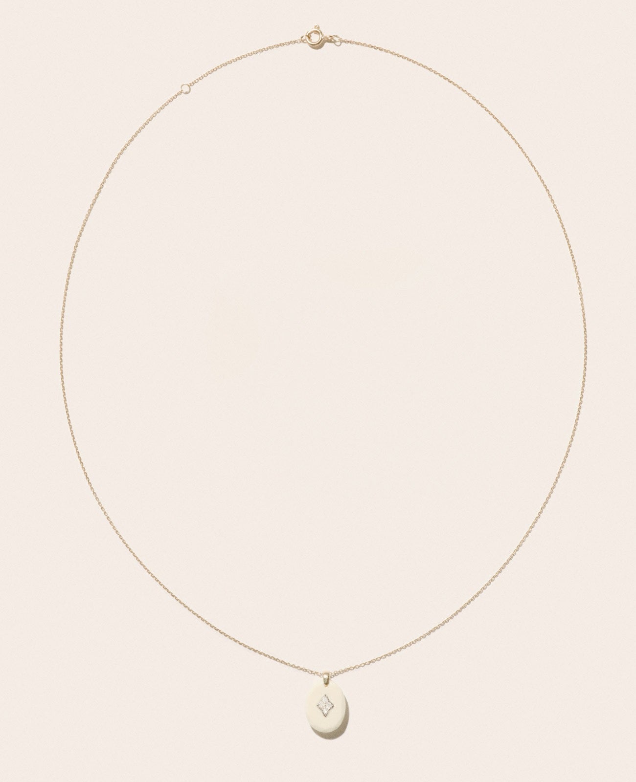 GINA White Resin Necklace