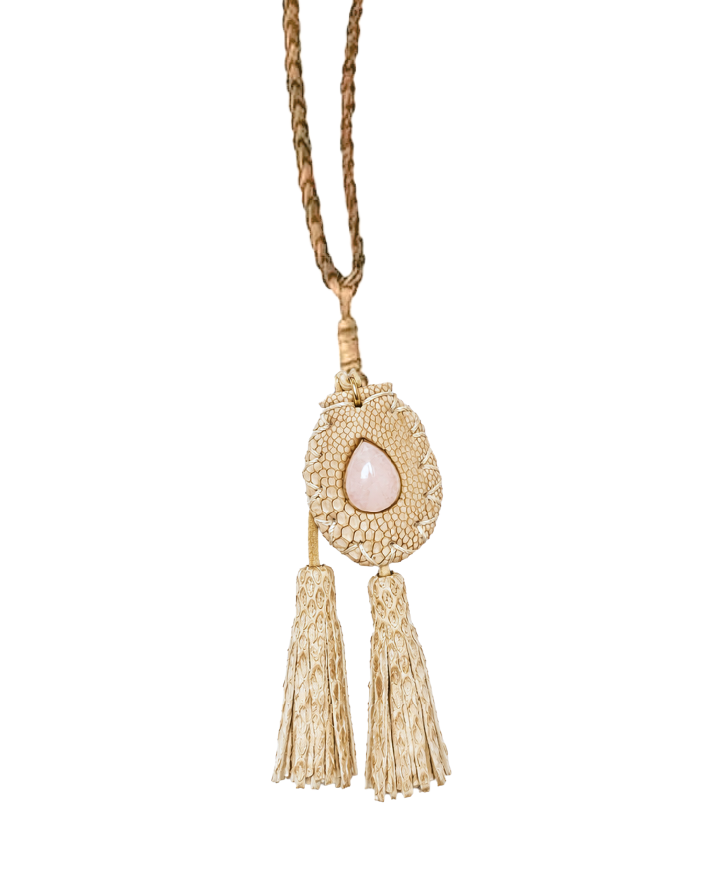 Blesslev Pink Quartz Amulet