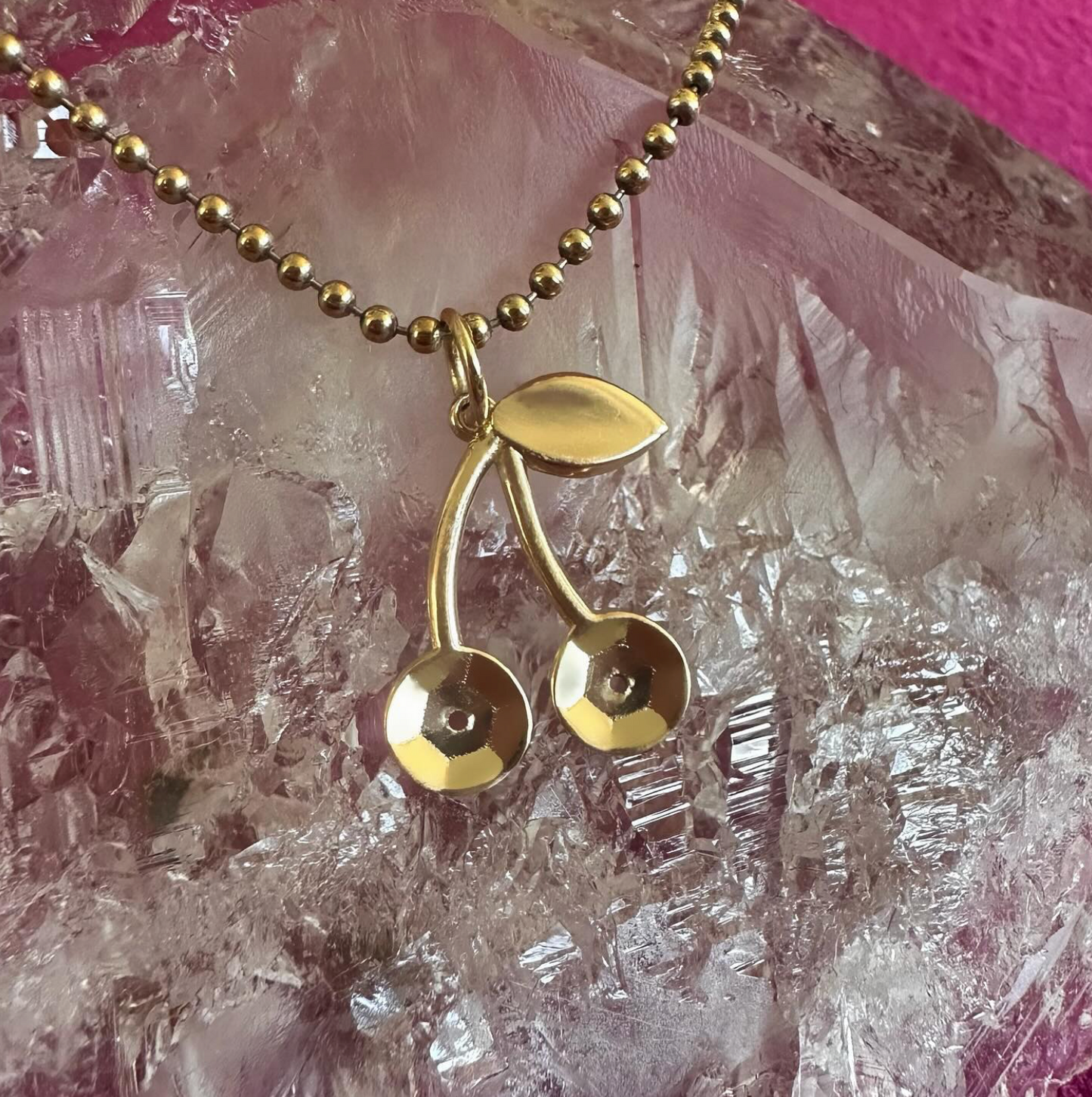 Sequin Cherry Charm