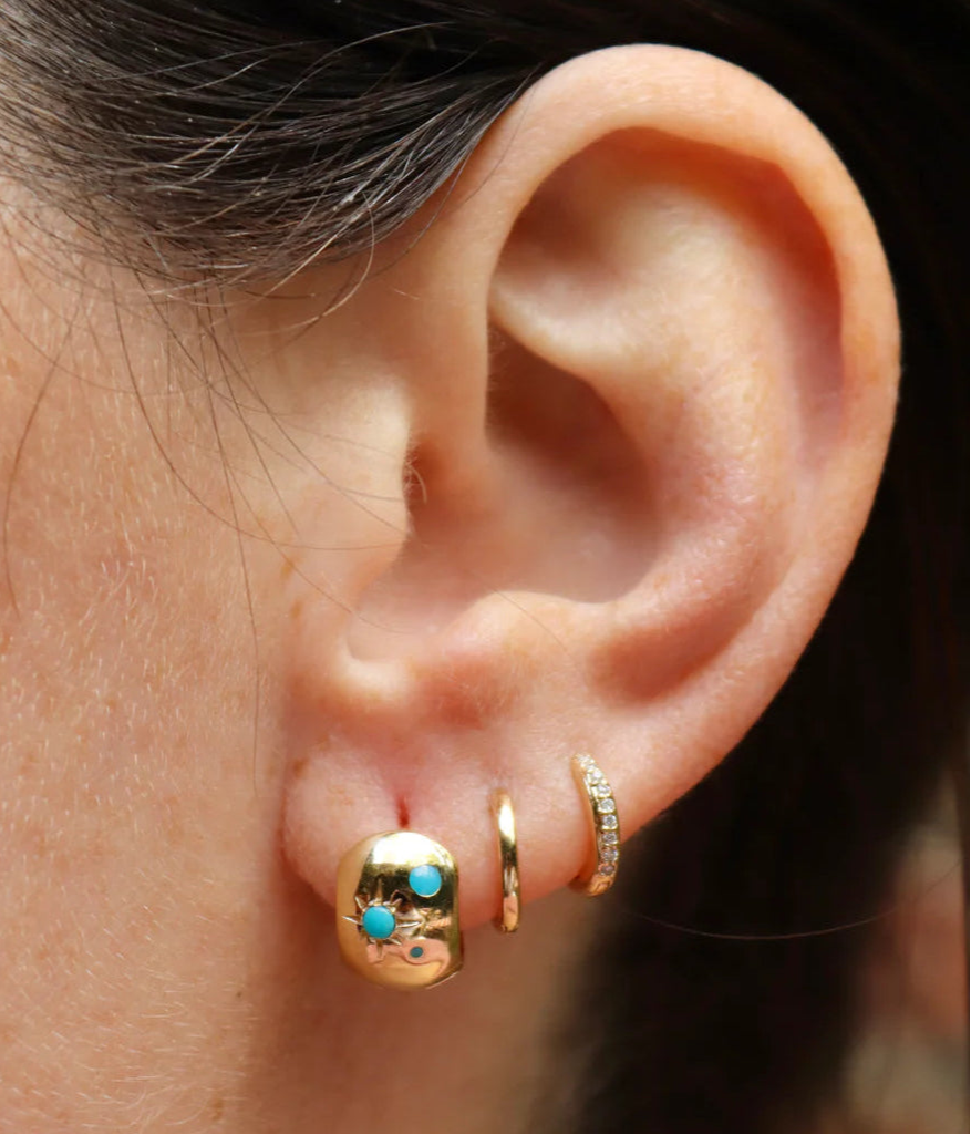 Disco Huggies with Turquoise