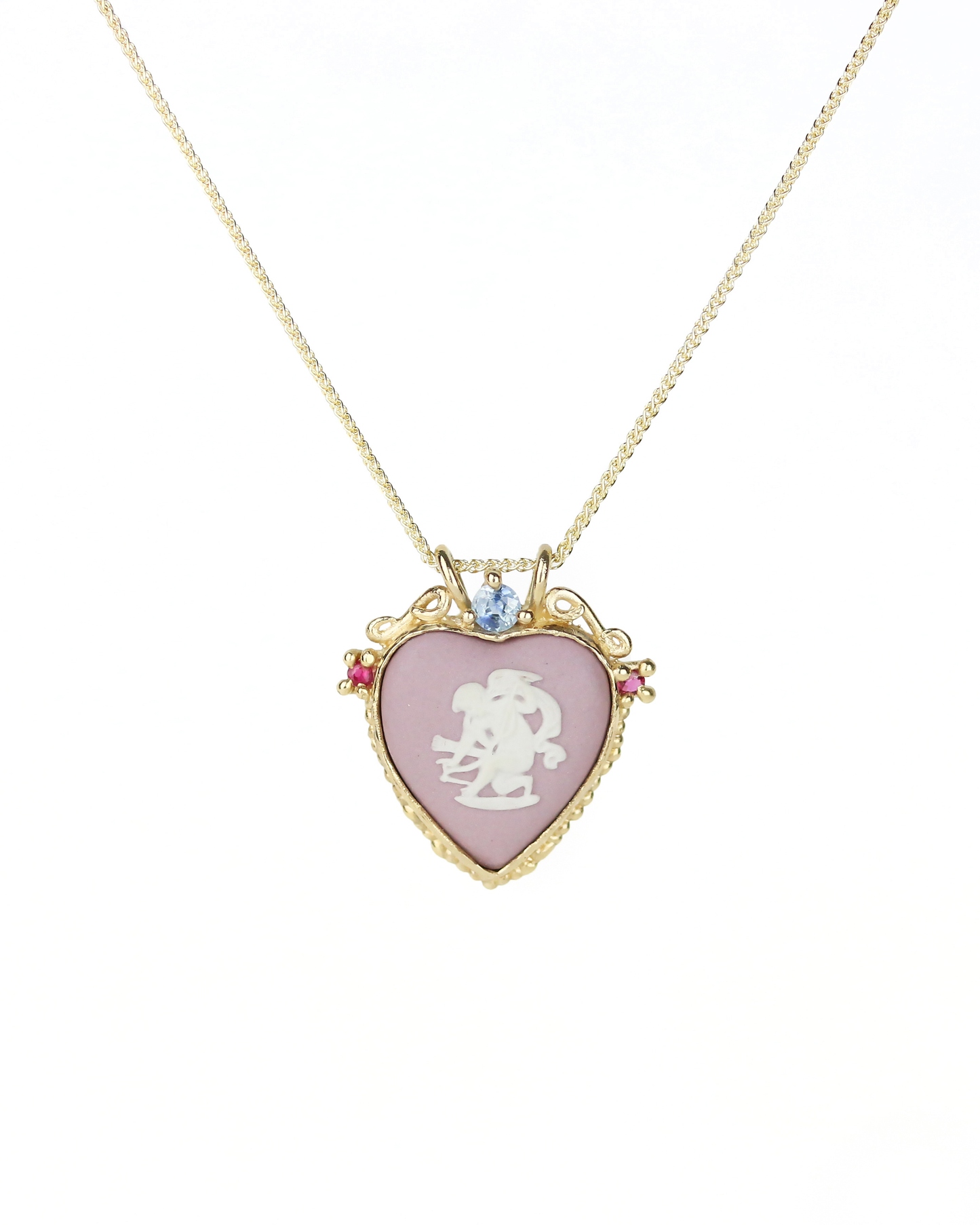 Eros Heart Cameo Necklace