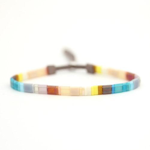 Tile Beaded Bracelet - Amalfi