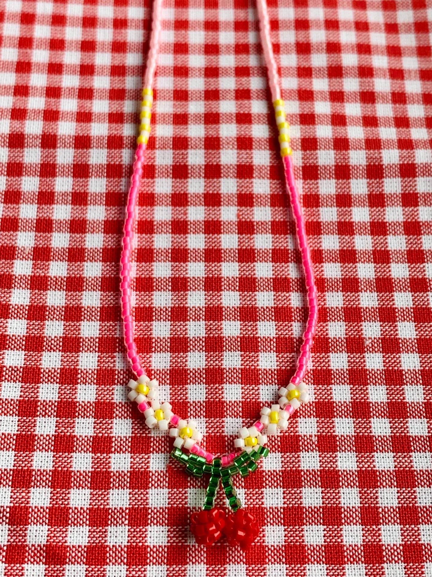 FRUTTI Flower Necklace - Cherry