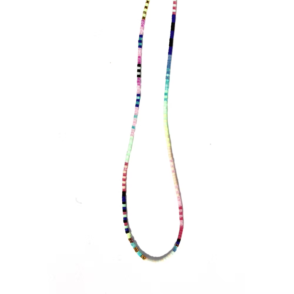 Glass Beaded Necklace - Malibu