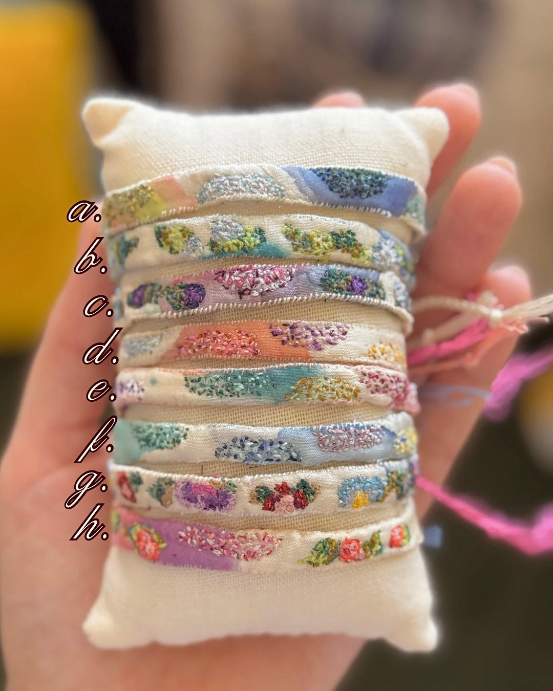 Needle Point Silk Bracelet