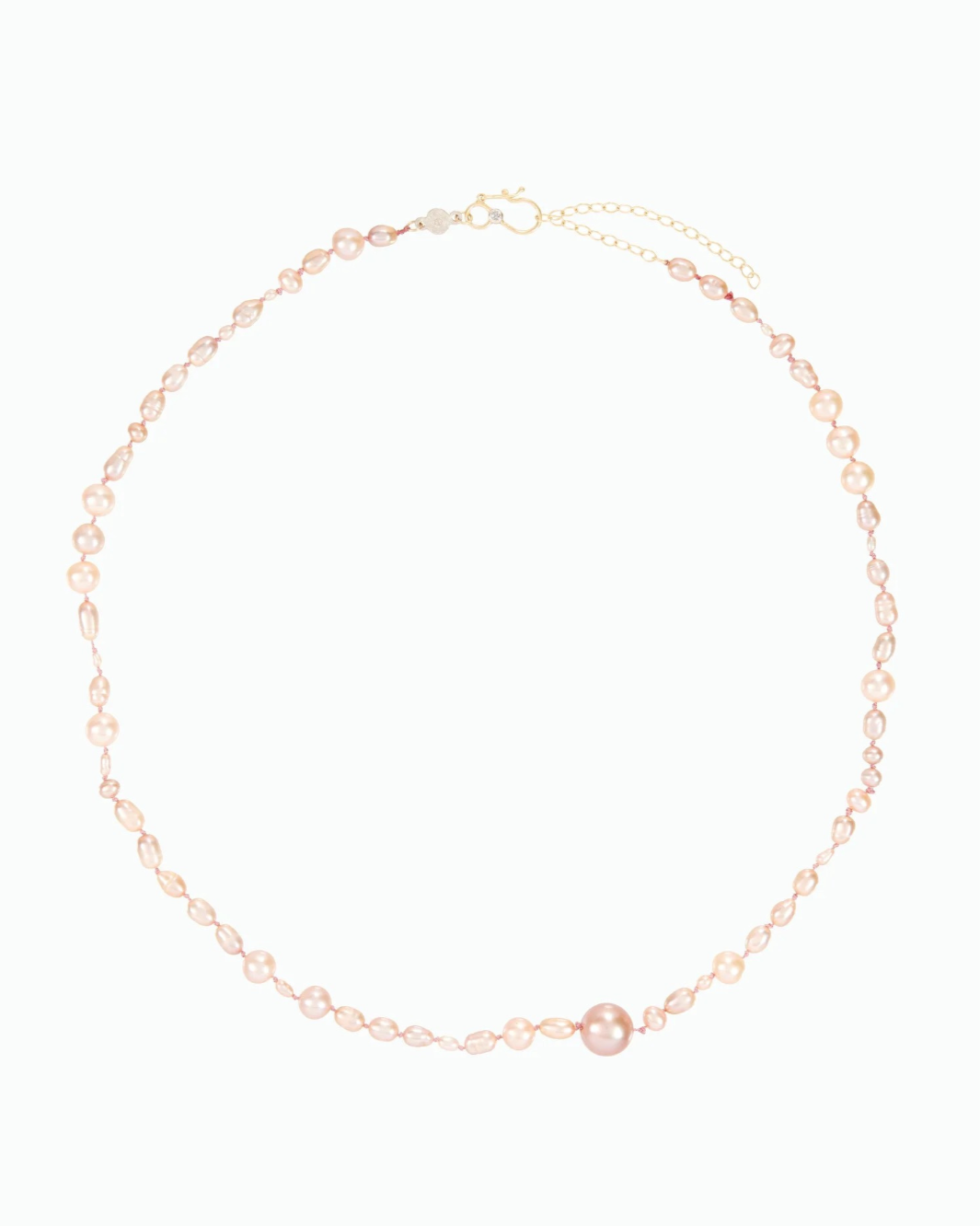 Garden Rose Pearl Strand Necklace