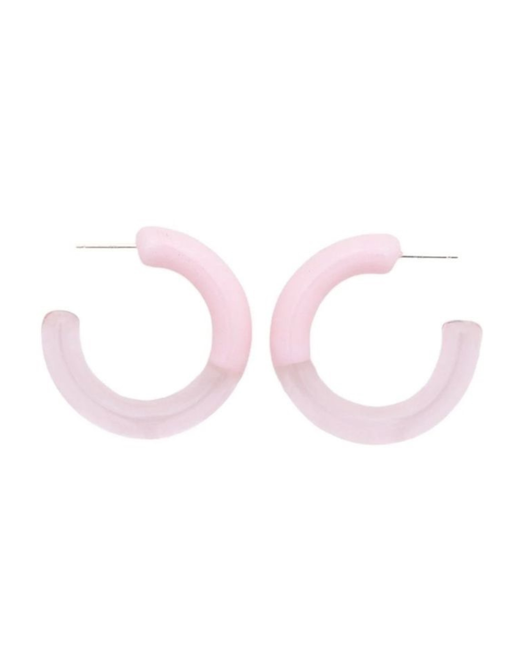 Two Tone Hoops - Pink