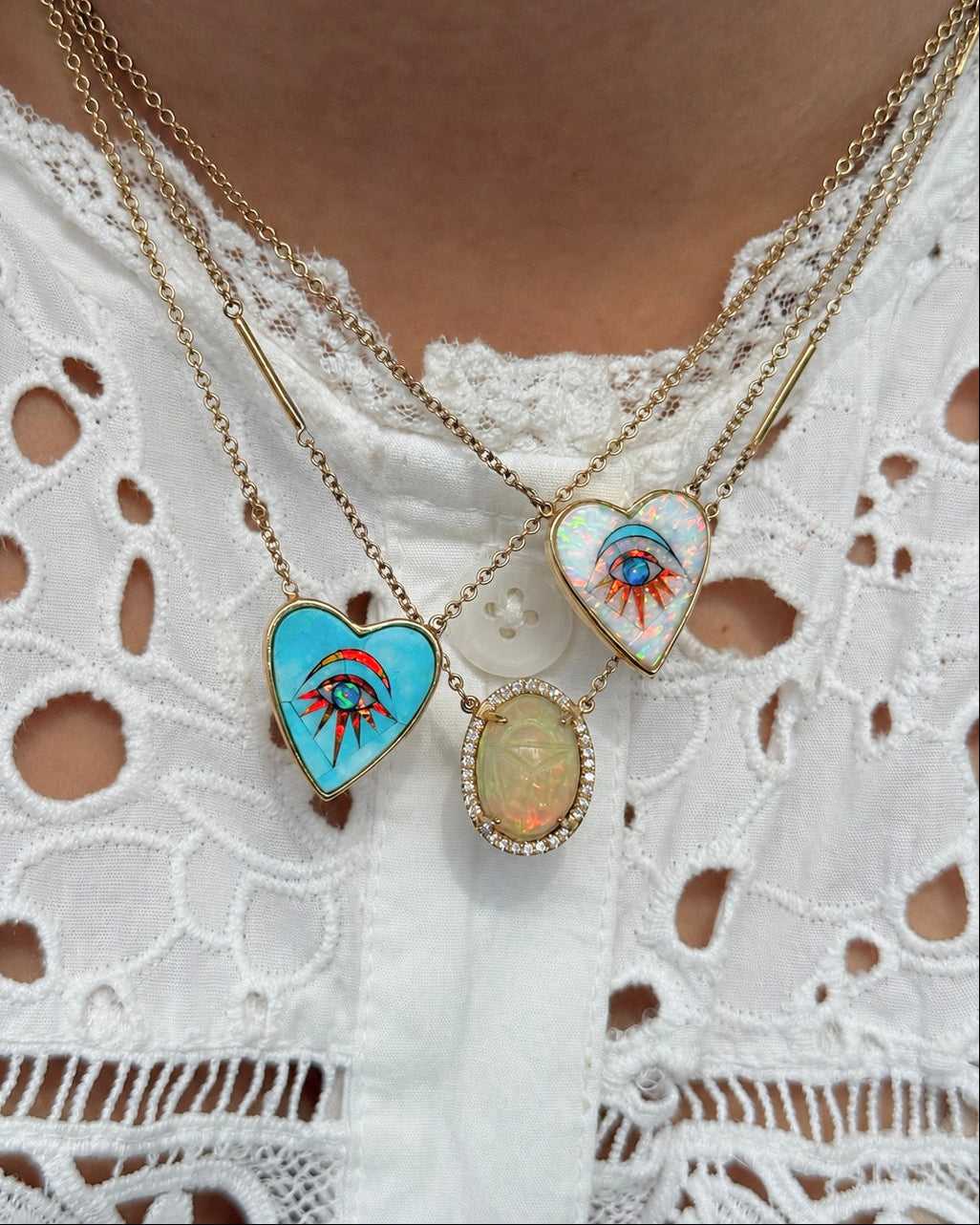 Scarab Opal Necklace