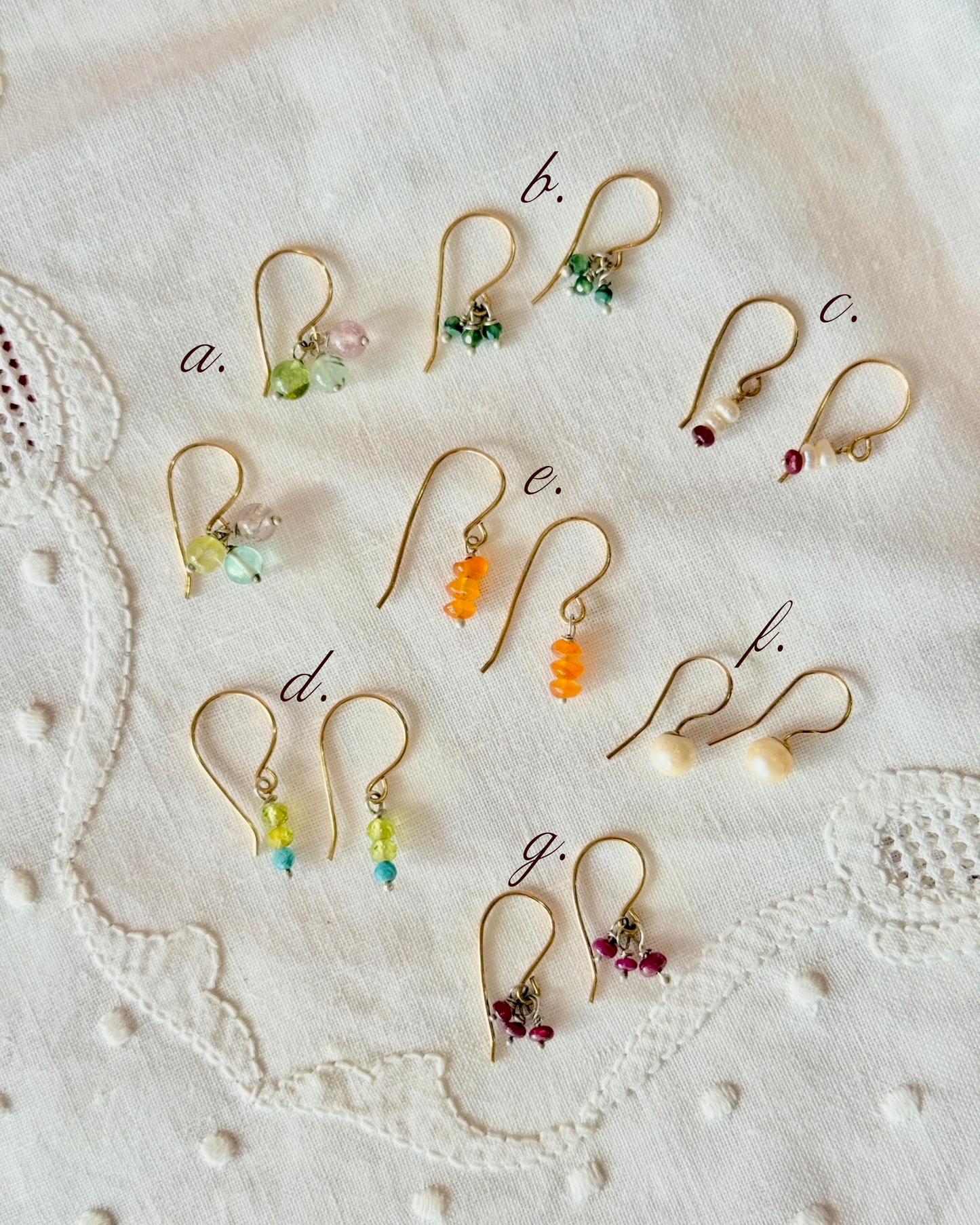 Gem Drop Earrings