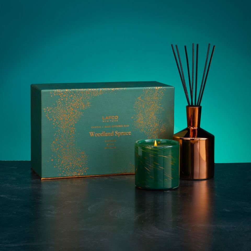 Holiday LAFCO - Woodland Spruce Candle & Diffuser Gift Set