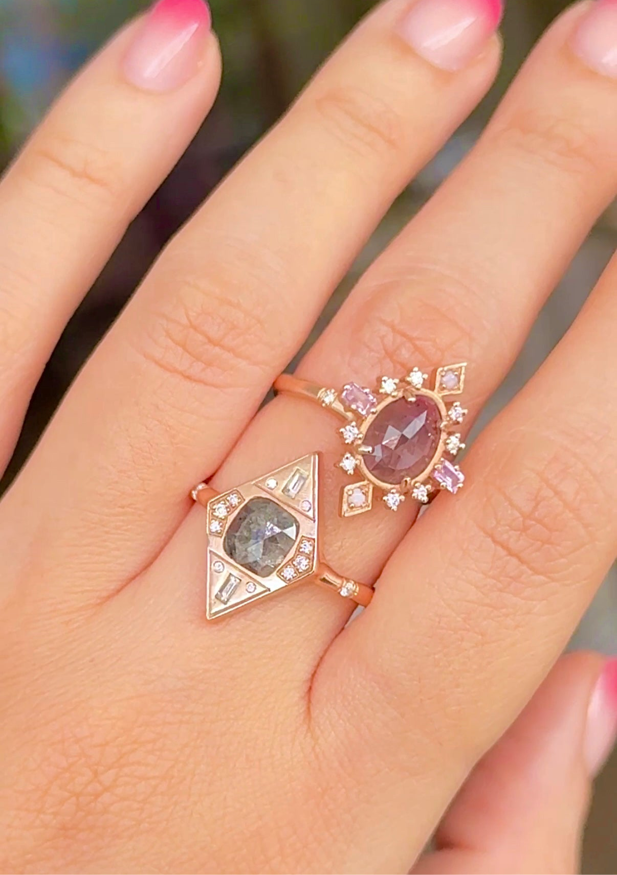 Rose-cut Diamond Ring