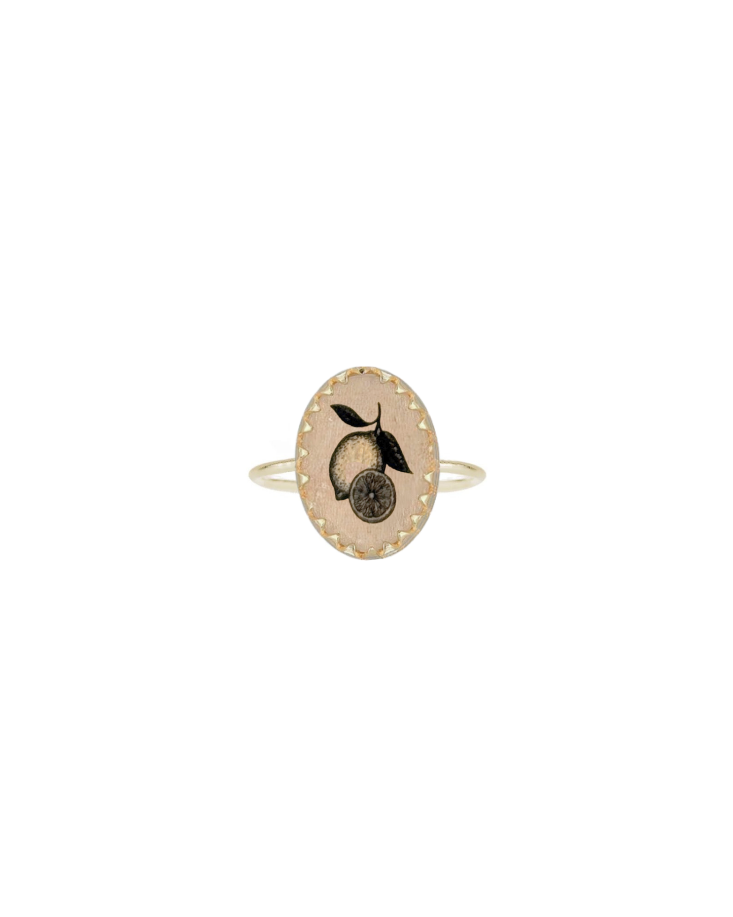 Lime Victorian Ring