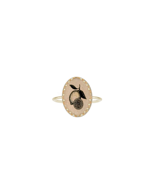 Lime Victorian Ring