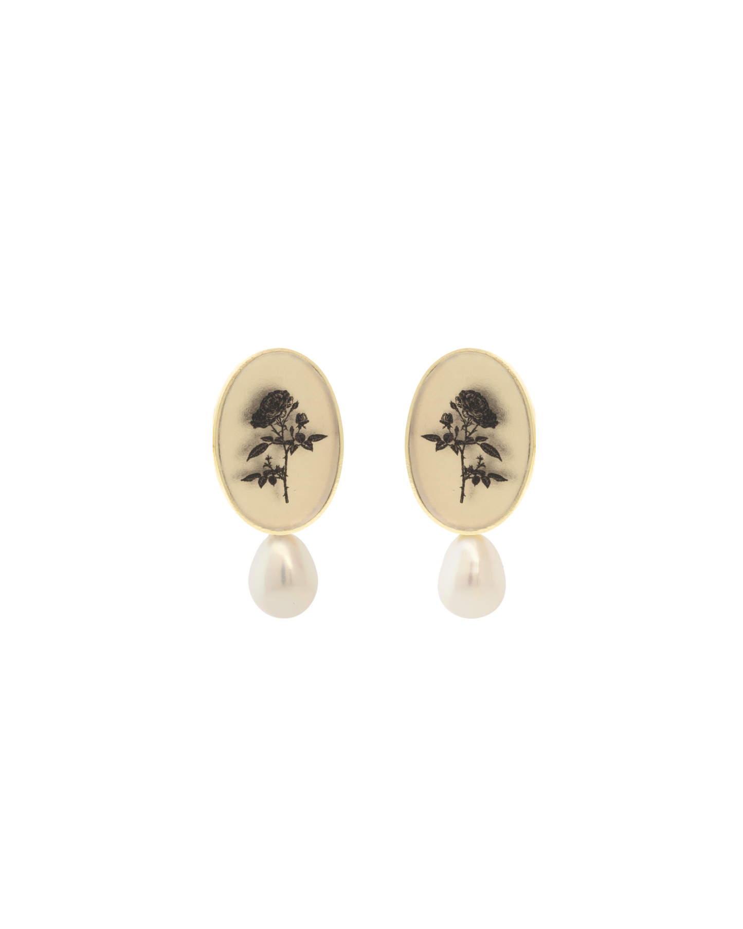 Rose Pearl Earrings