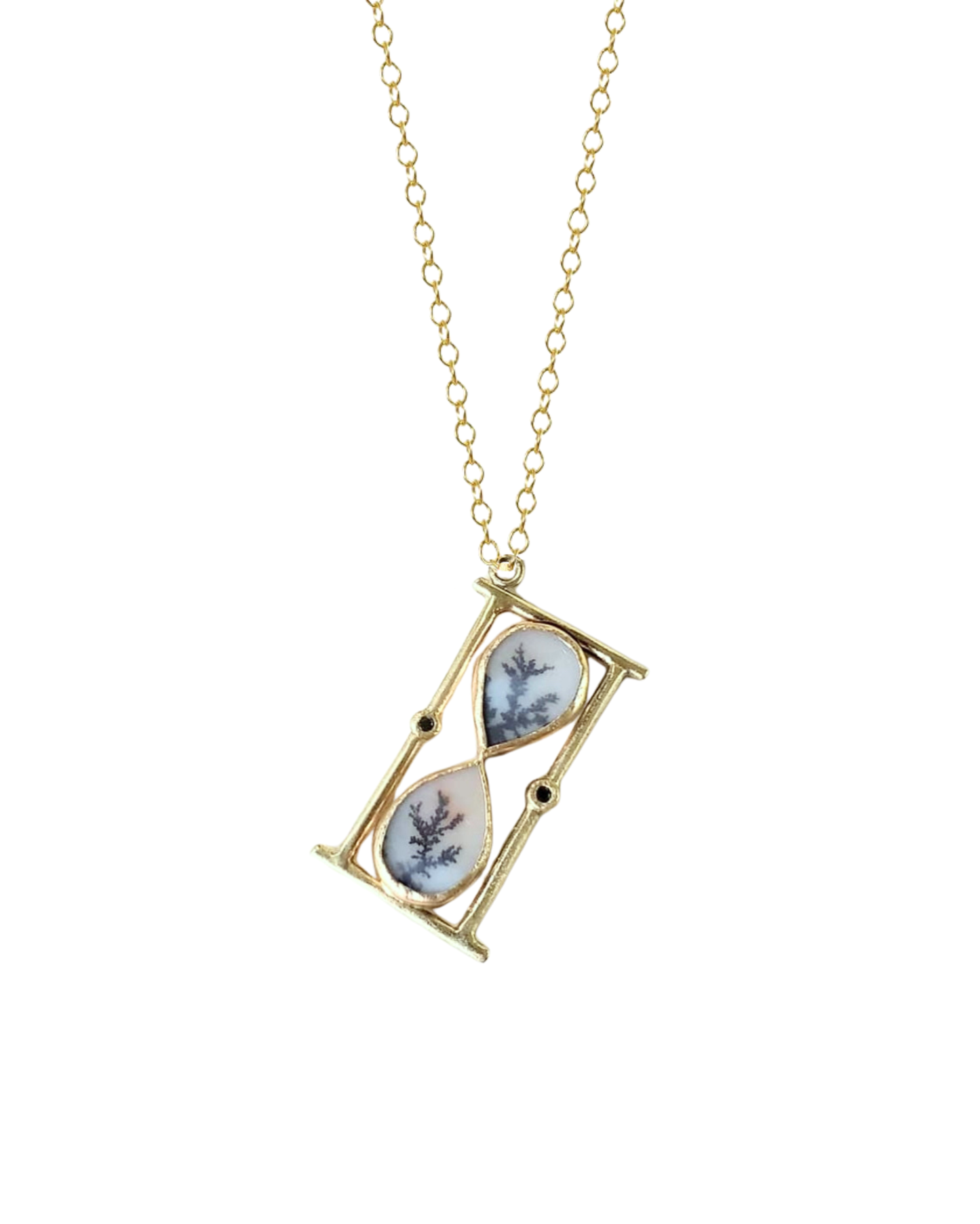 Hourglass Dendritic Necklace