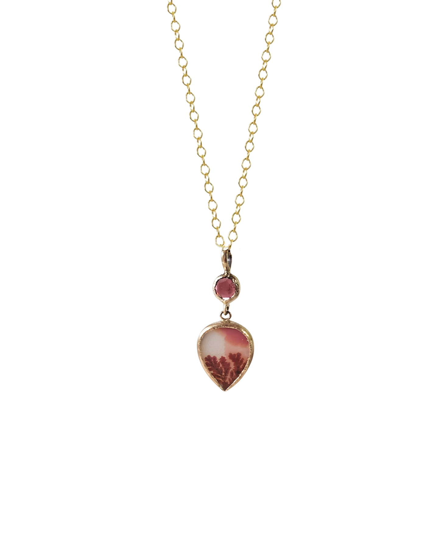 Red Dendritic Necklace