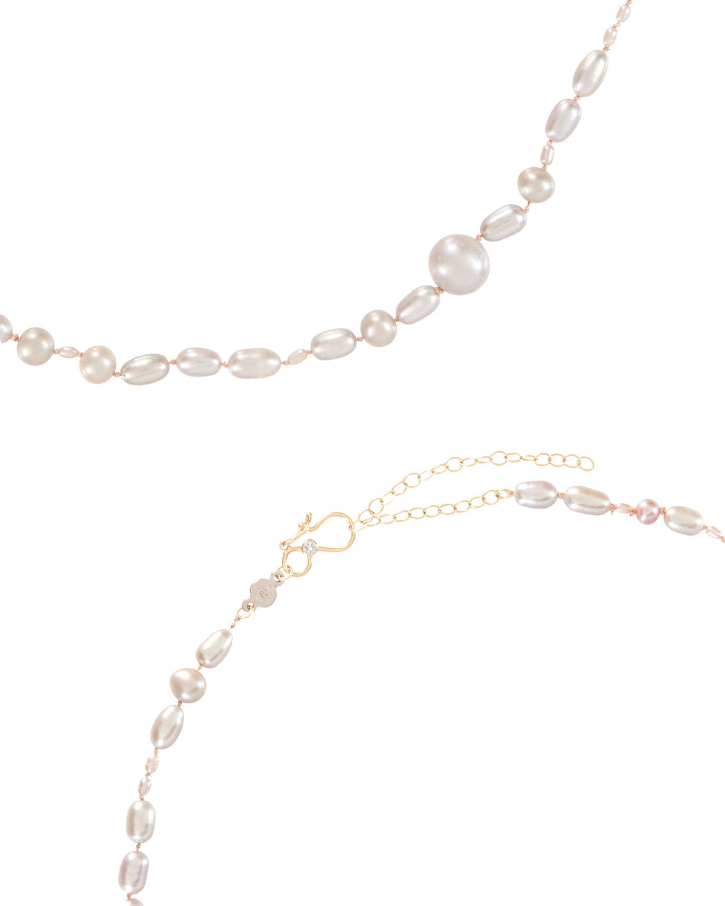 Earl Grey Pearl Strand Necklace