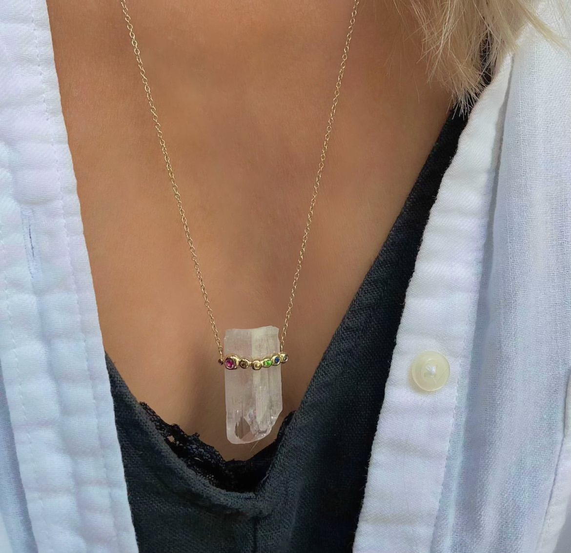Danburite Crystal Necklace