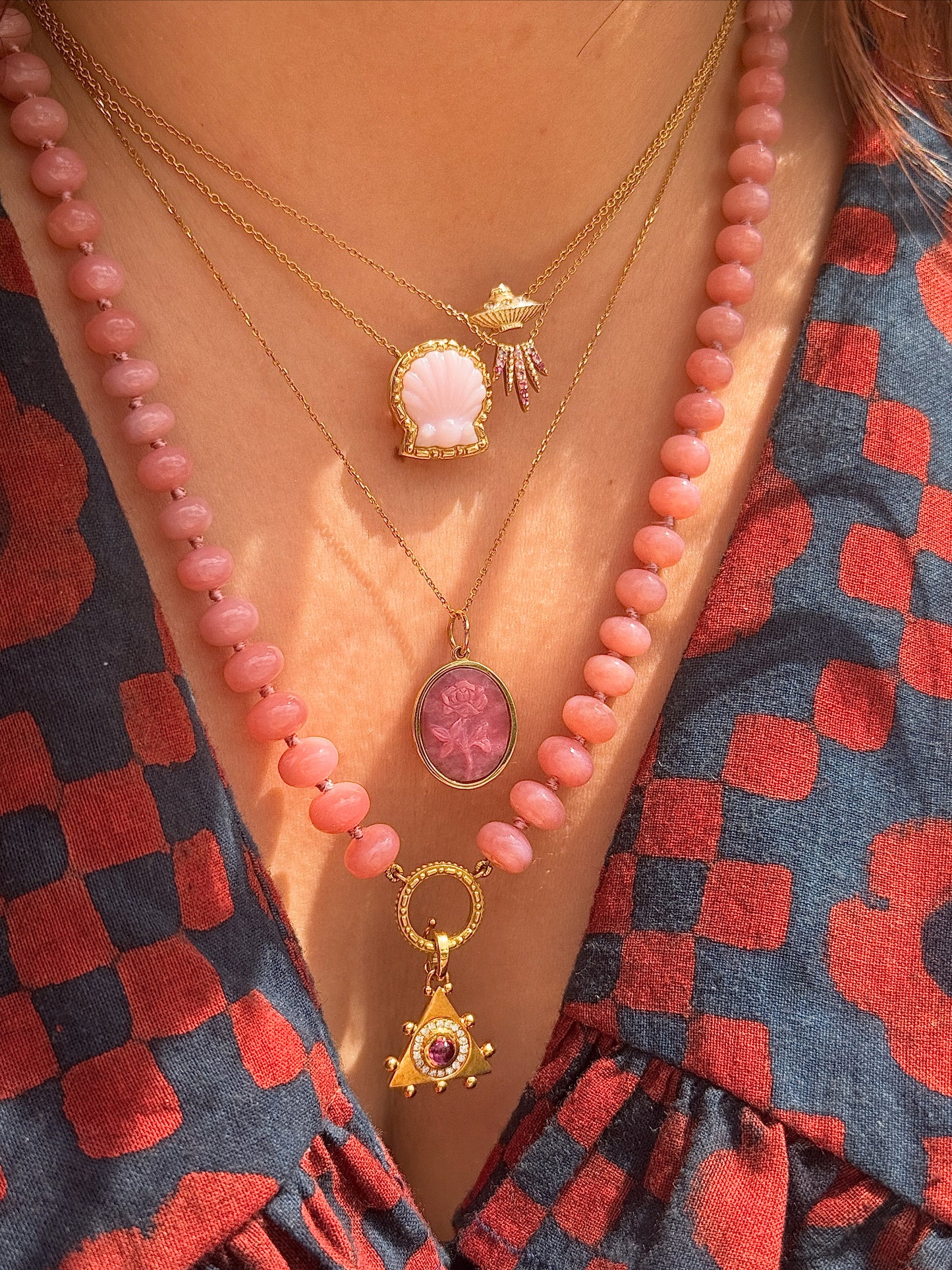 UFO Pink Sapphire Necklace