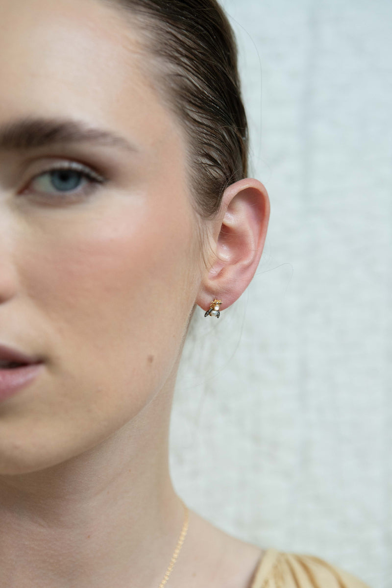 BYE Bee Moonstone Earrings