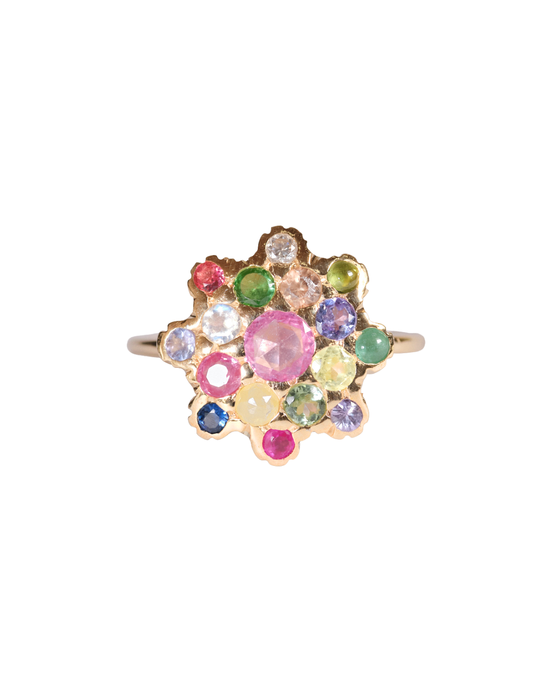 Fireworks Mixed Gemstones Ring