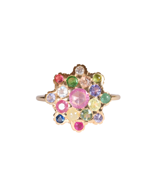 Fireworks Mixed Gemstones Ring