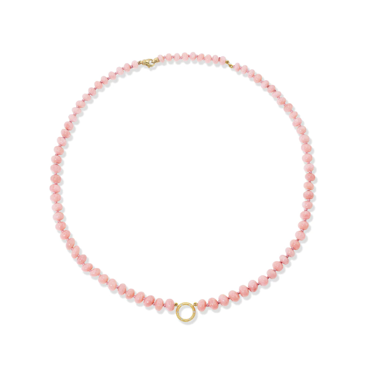 Pink Opal Beaded Necklace